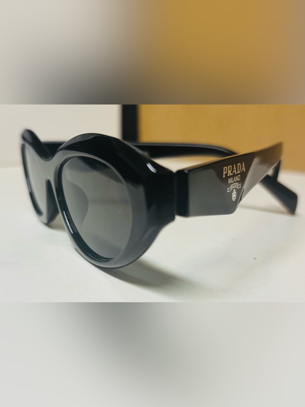 Prada Black Oval style Women's Sunglasses